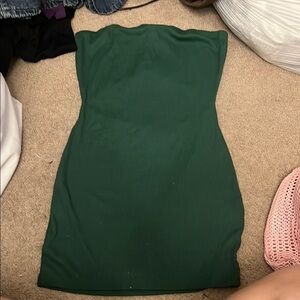 Green Strapless Dress